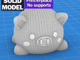 knitted pig squishmallow - 3MF - STL-5