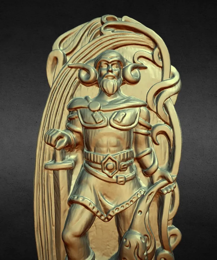 gods of asgard statue Heimdall