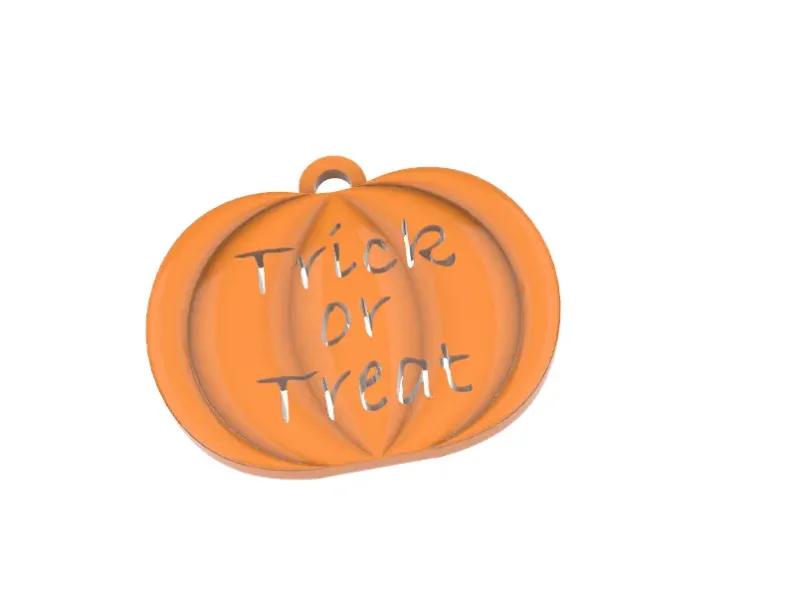 Trick or treat pumpkin halloween decor
