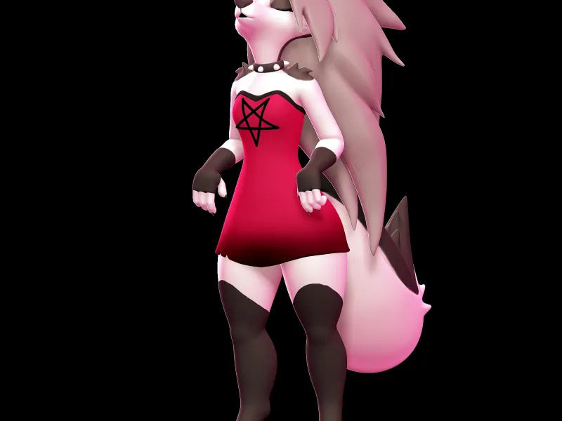 Loona with Dress - Helluva Boss