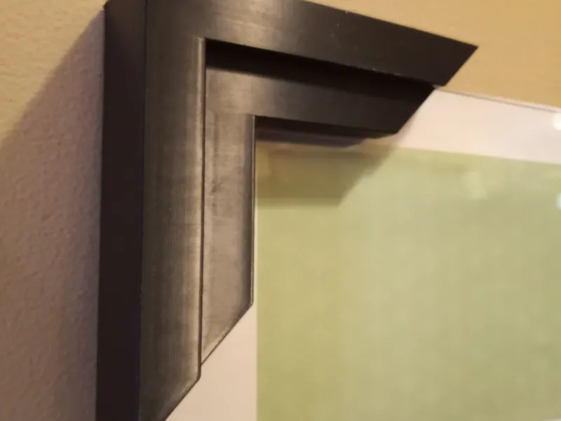 Specchio/quadro con morsetto ad angolo - Moderno