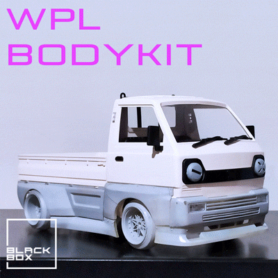 WPL D12 RC COMPLETE BODYKIT WIDEBODY BY BLACKBOX 3d model