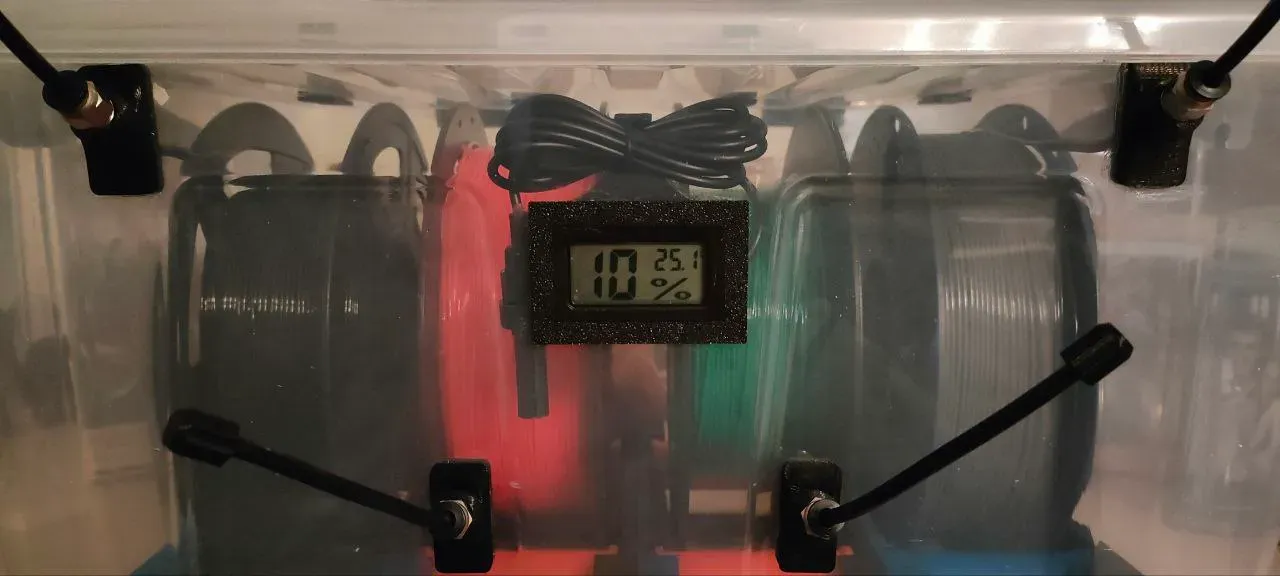 Frame and bracket for hygrometer