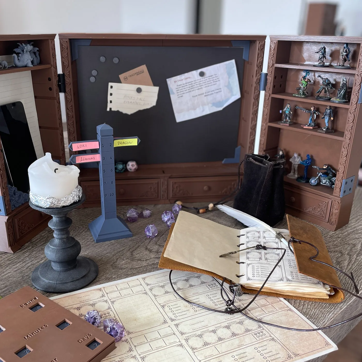 DM Inventory: Miniature Display / Small DM Screen