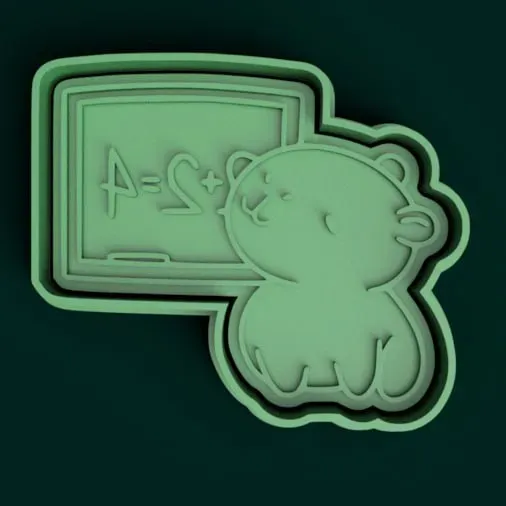 Cortante + Estampa de Carpincho / Capybara Cutter + Stamp