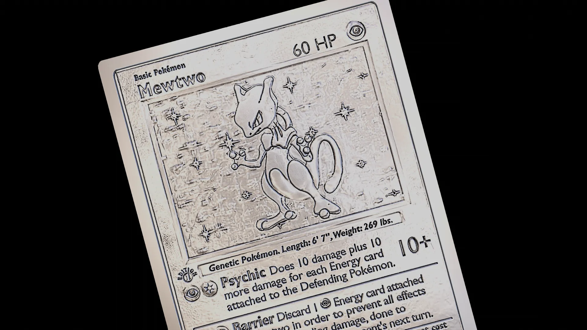 Mewtwo rare card Pokemon