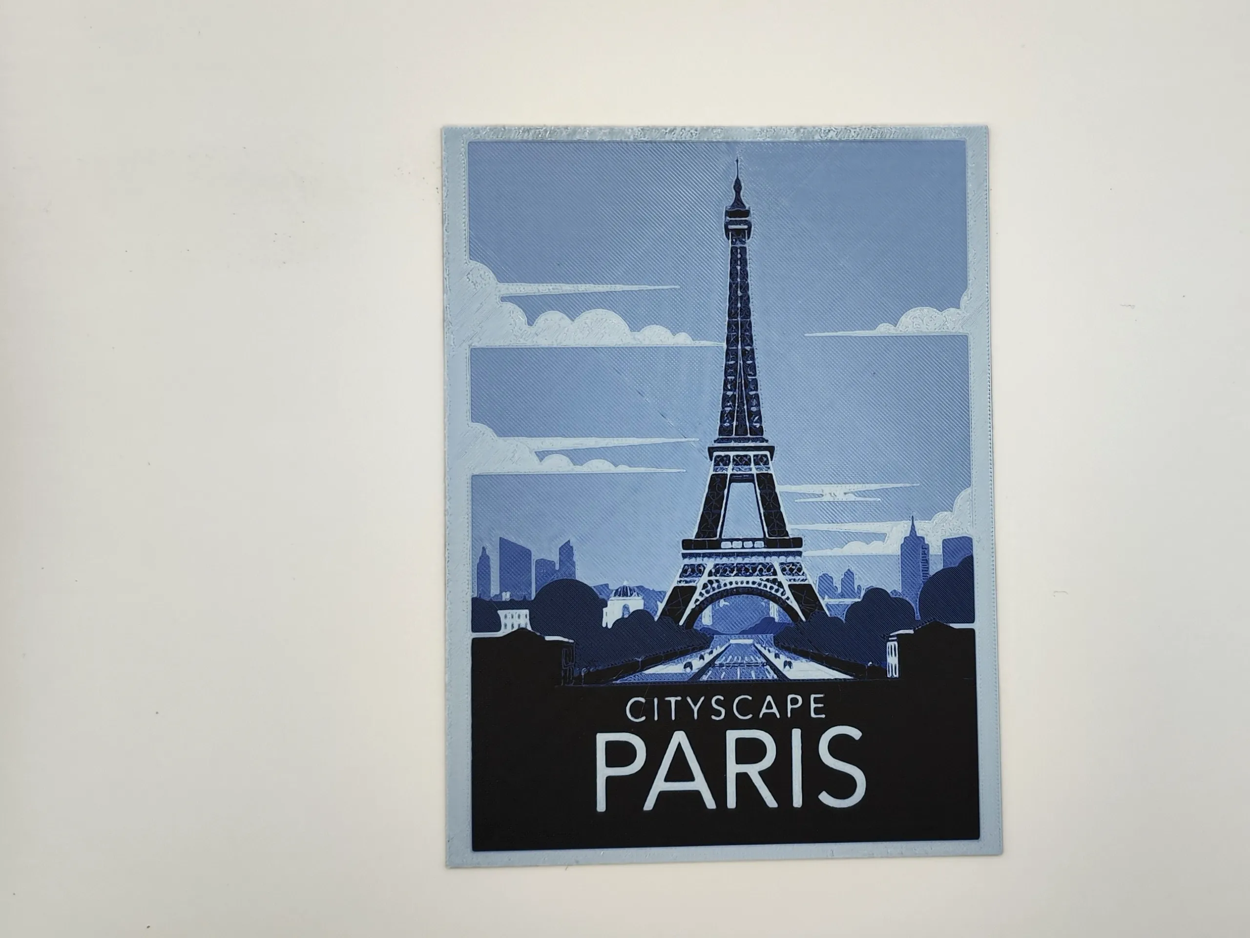 Paris travel poster - hueforge
