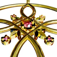 Round Design Pendant Earring-1