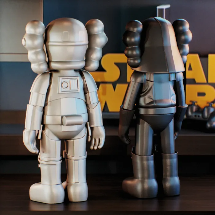 Characters & Creatures STL Download - Kaws Star Wars - Darth Vader