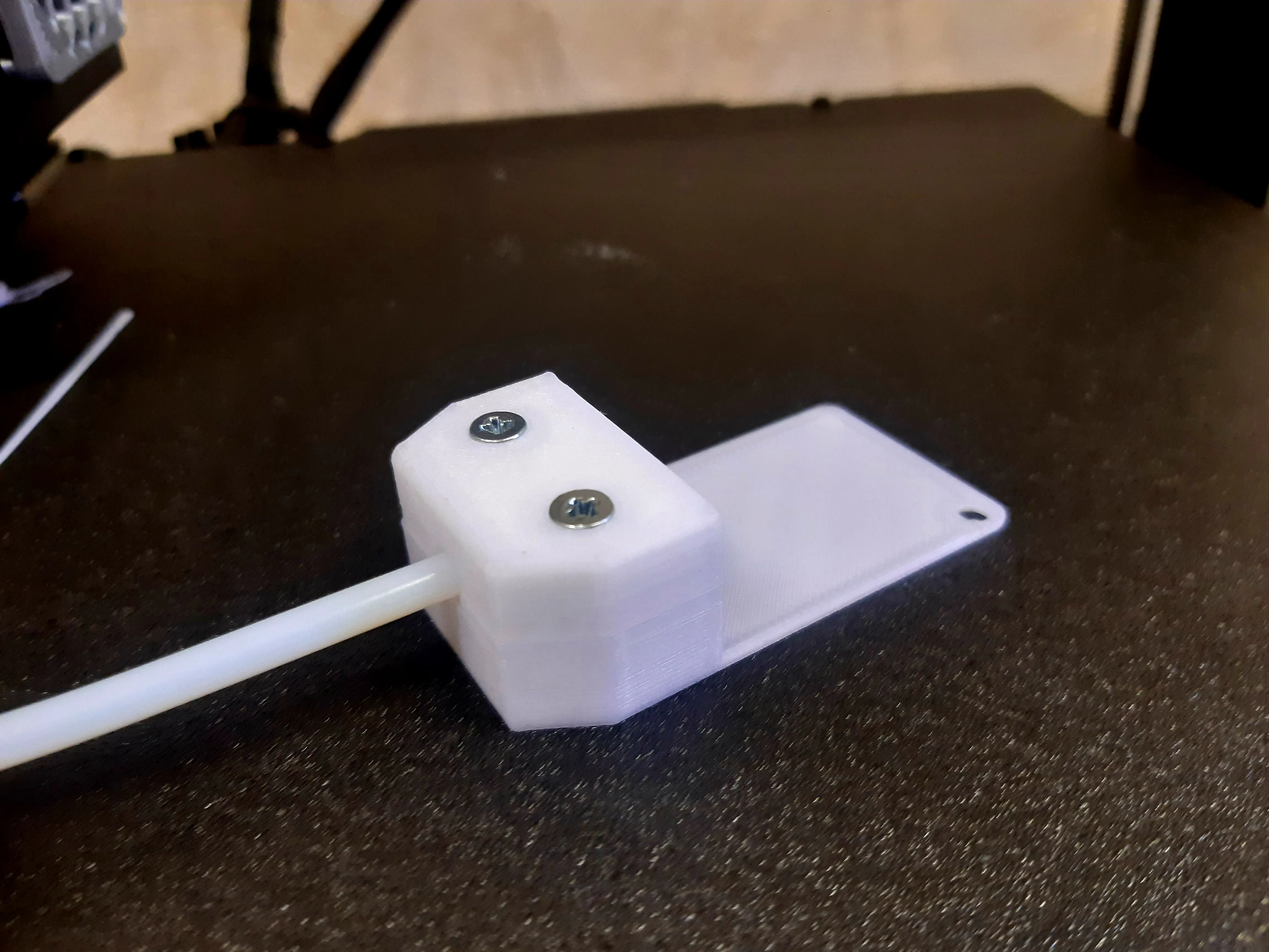 PTFE tube mount for Ender 3v3 KE Filament Sensor