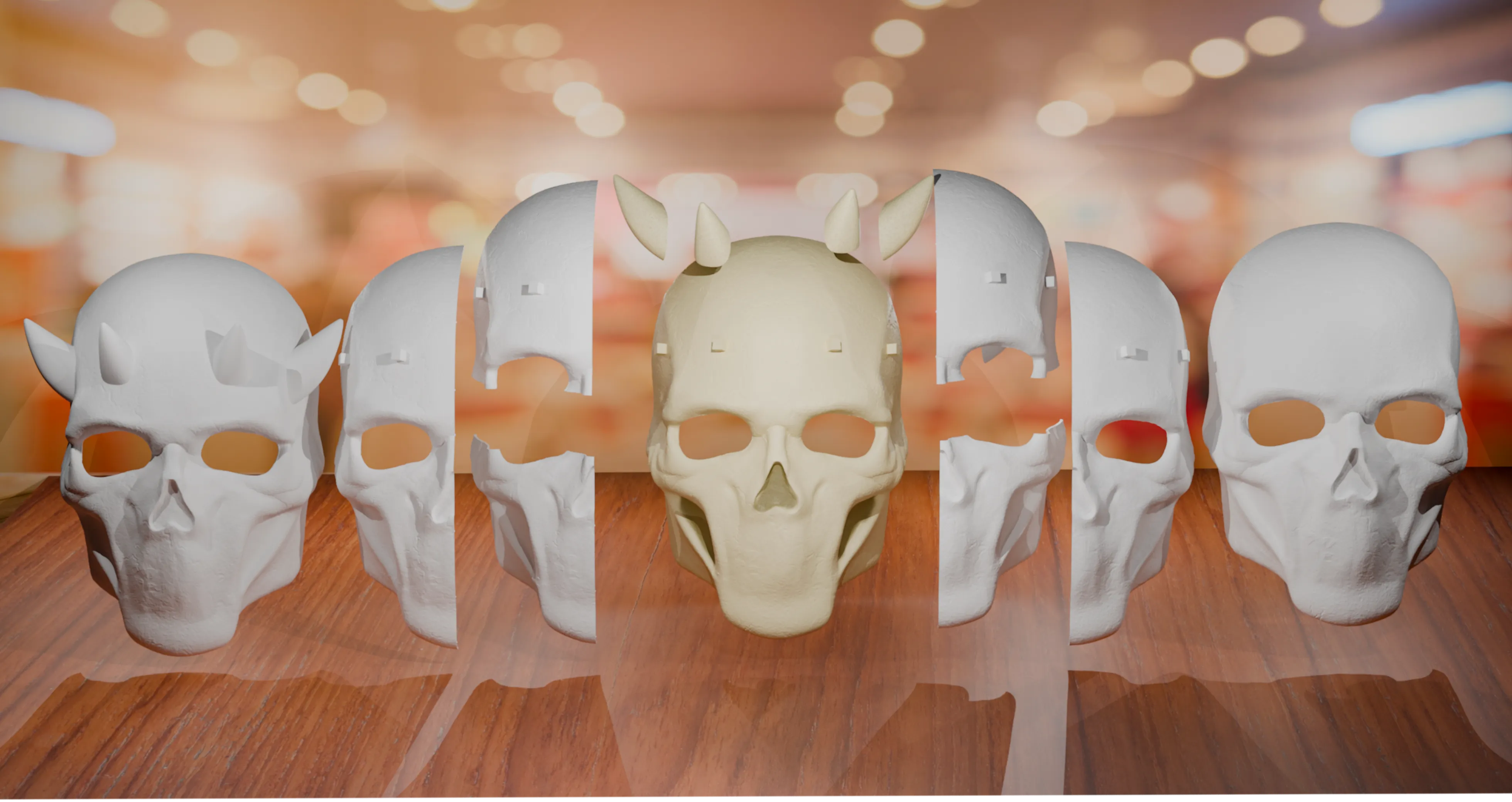 Mouthless Skull Mask Cosplay