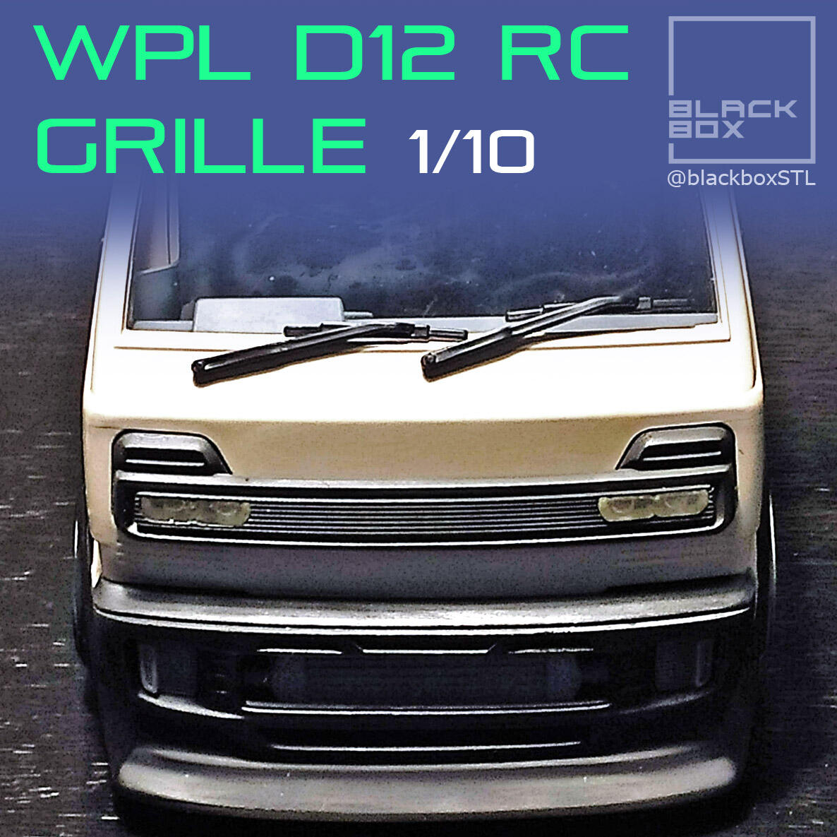 WPL D12 1-10TH NEW GRILLE WITH HEADLIGHT LENS