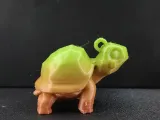 Low poly Tortoise keychain-3