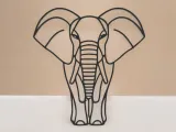 Elephant Line Art - Desktop Line Art-4