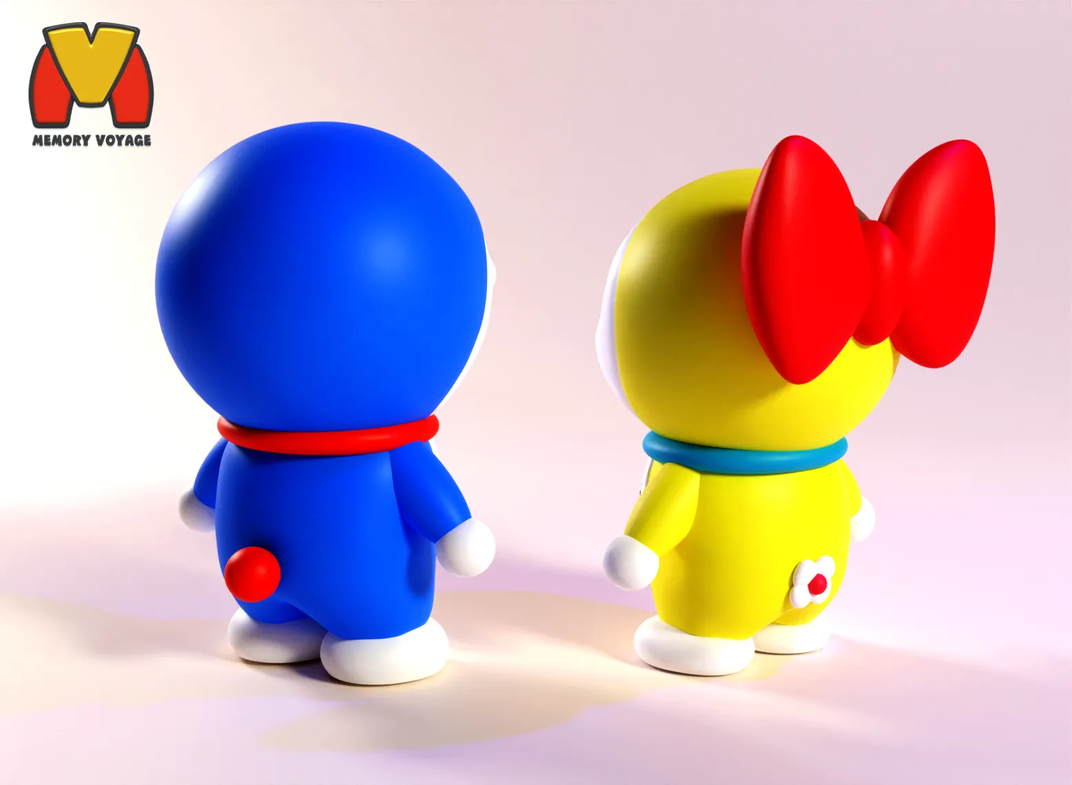 Doraemon and Dorami STL & 3MF File for 3D Printing | Characters