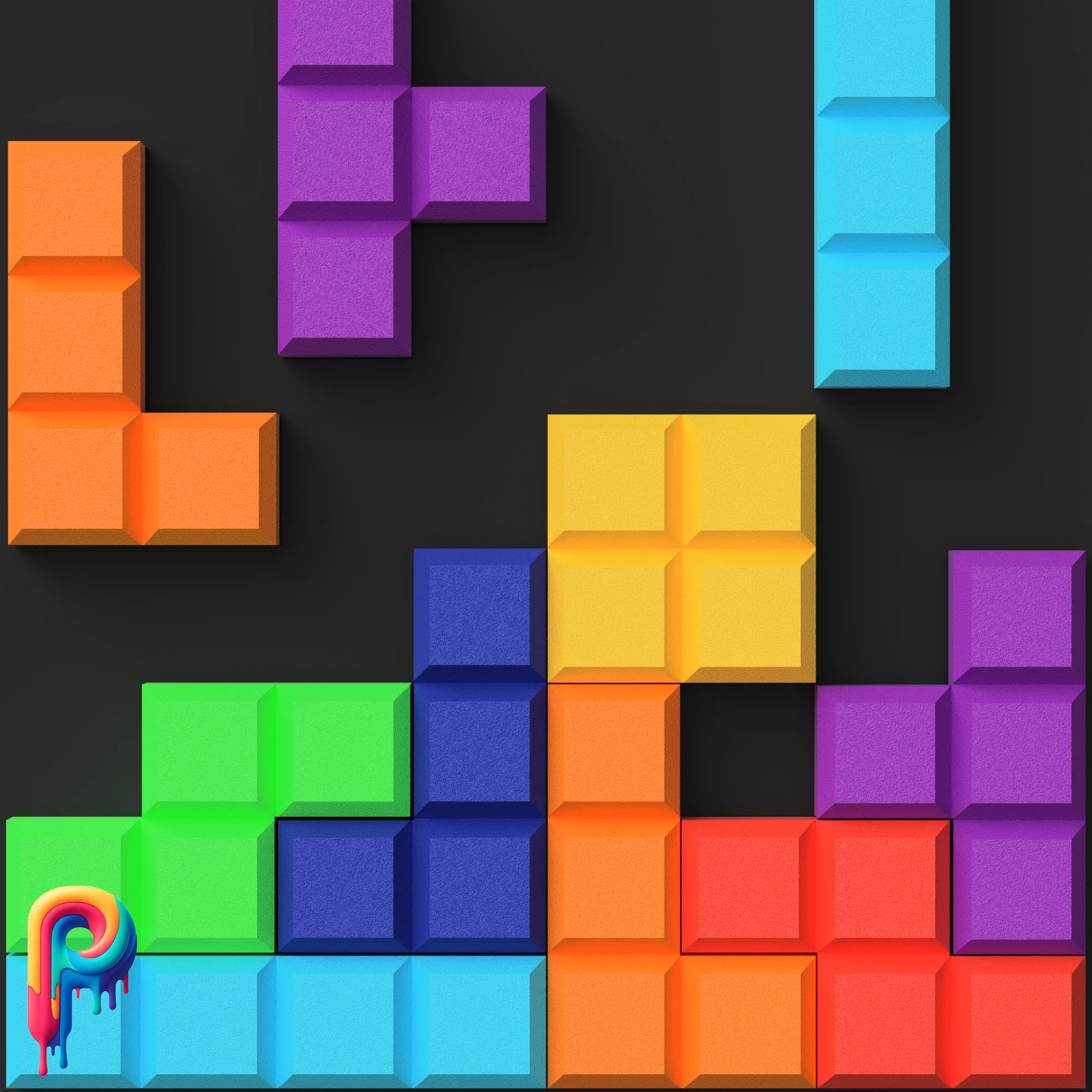 Tetris Fridge Magnets by Polymeria
