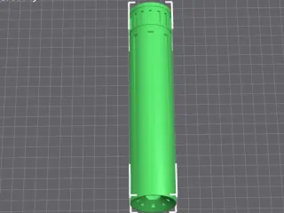Airsoft suppressor with baffles 