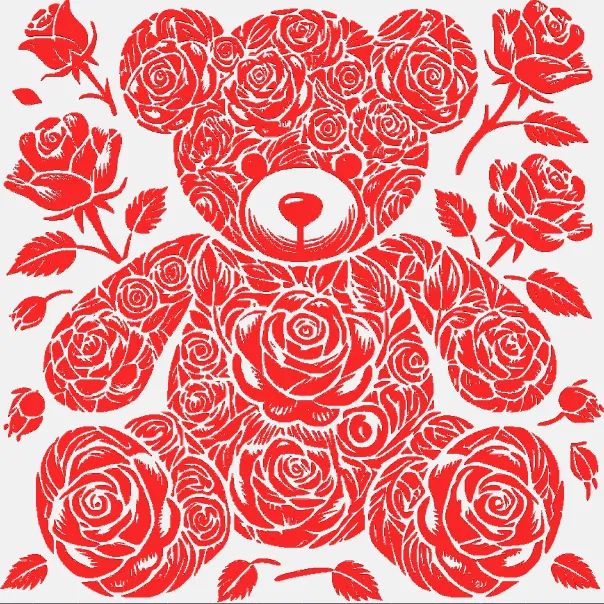 A Rose Teddy Bear Deco/Lamp the perfect Valentine’s Day gift