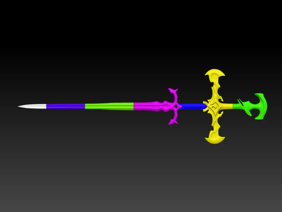 VIEGO armor for Cosplay - split part - 3d Print