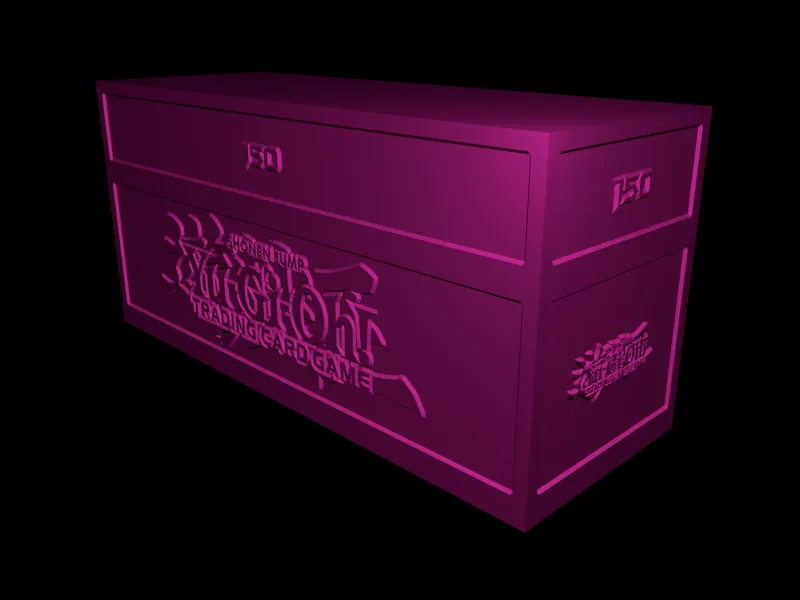 Card Box - Yugioh - 150 Cards (Topload) | 3D models download | Creality ...