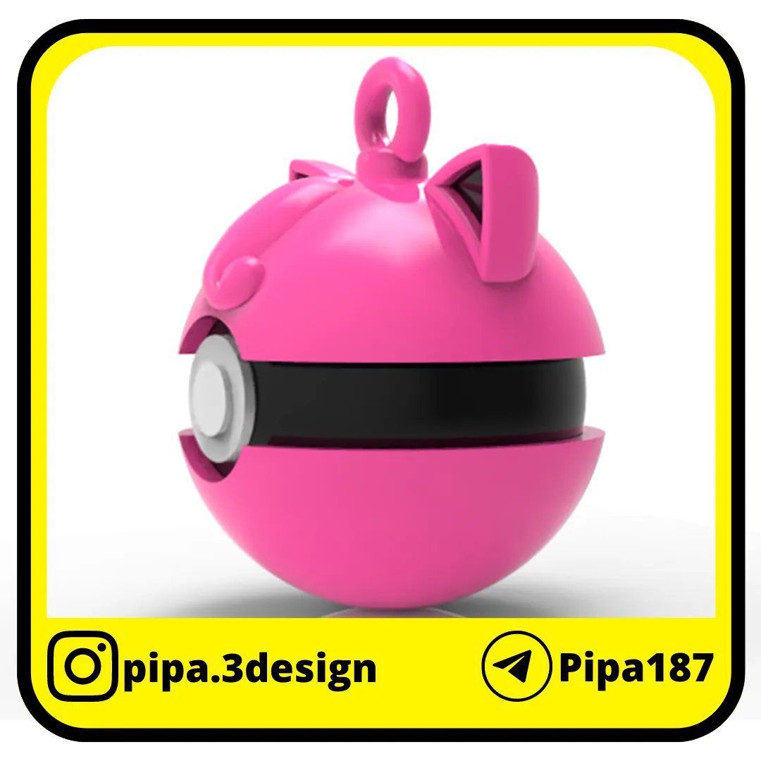 POKEMON CHRISTMAS ORNAMENTS - POKEBALLS Jigglypuff
