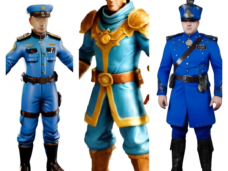 Blue Uniform Character Collection