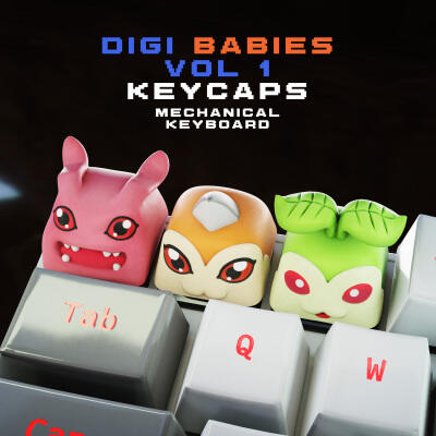 Digi Babies  Vol I - Digimon keycap collection - mechanical