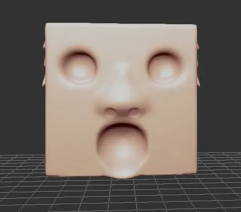 Jeremy the flesh cube (surprised)