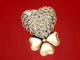 Valentines day Heart Pave pendant and Earrings Set-2