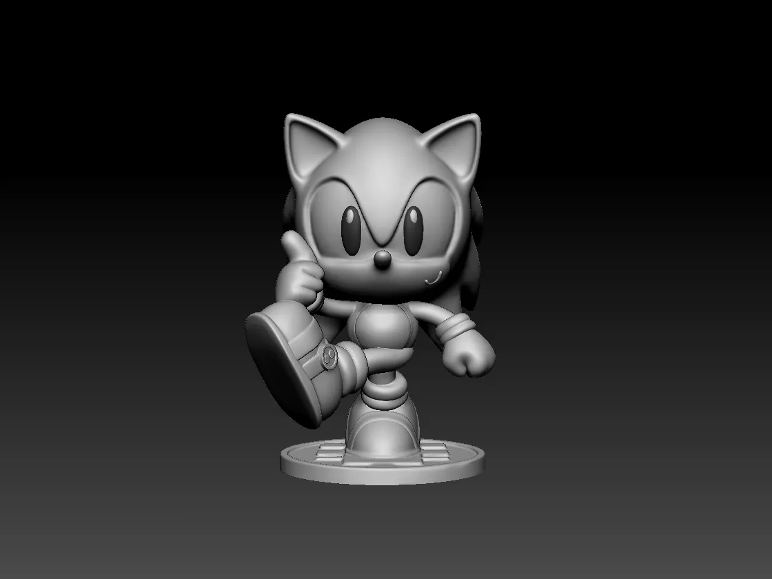 Chibi Sonic Figure - STL File