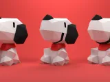 Snoopy low poly-4