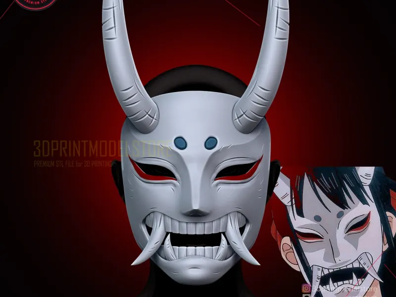 Okiku Mask - One Piece Cosplay - Anime - Halloween