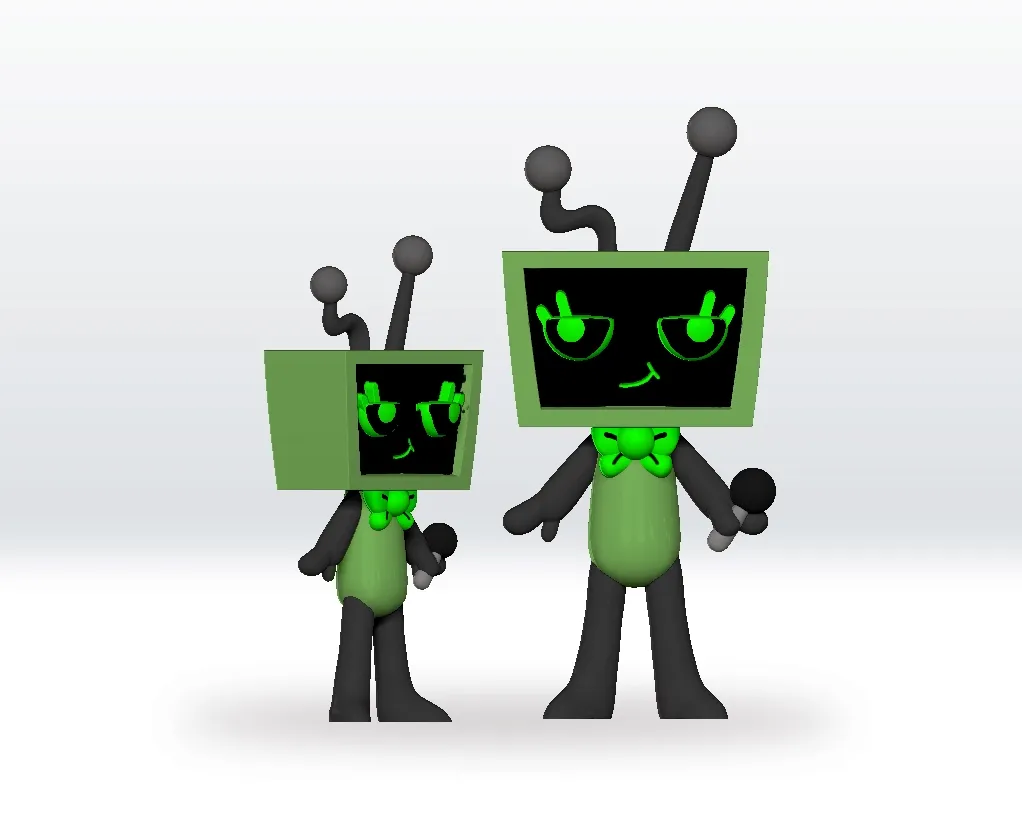 Dandy's World Vee STL file 3D Model Character Fanart