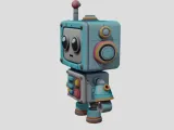 Cute Retro Robot-4