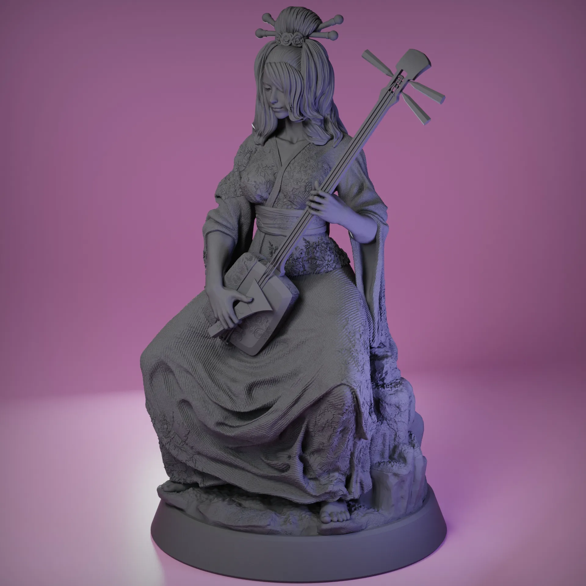 Benzaiten - Goddess of Eloquence - Tabletop Mini