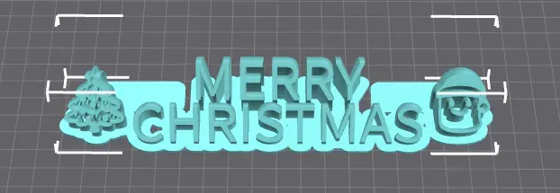 Merry Christmas Name Plate
