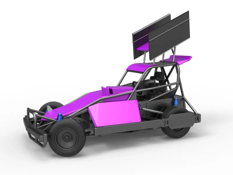 New Zealand Superstock car while turning V2 Scale 1:25