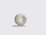 Spherical two way speaker with passive radiator-1