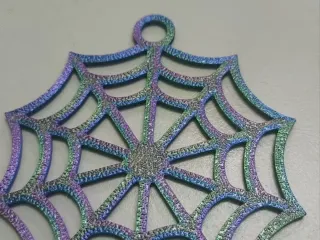 Spider's Web Keychain
