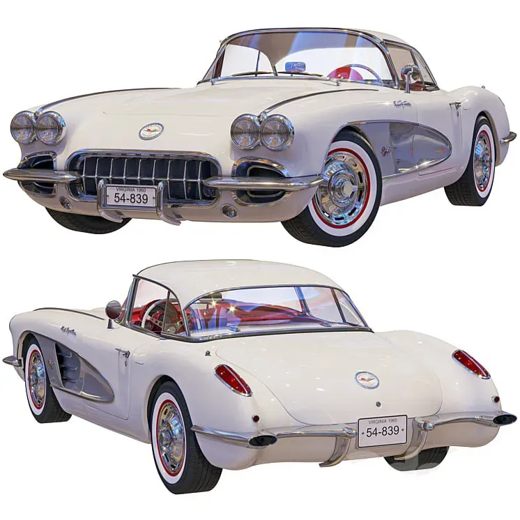 Chevrolet Corvette Coupe 1960 with a roof