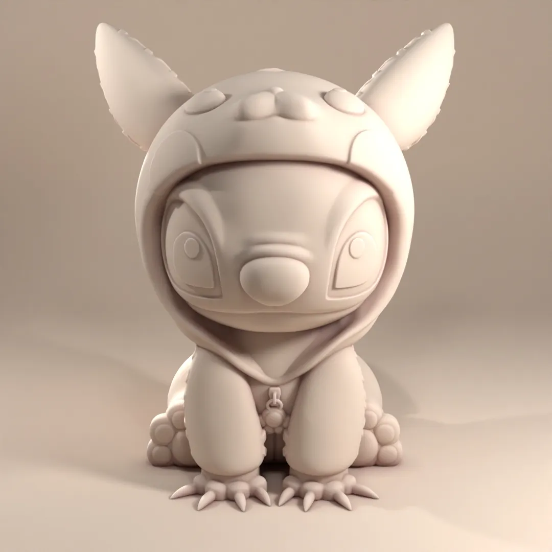 stitch with pikachu pajamas