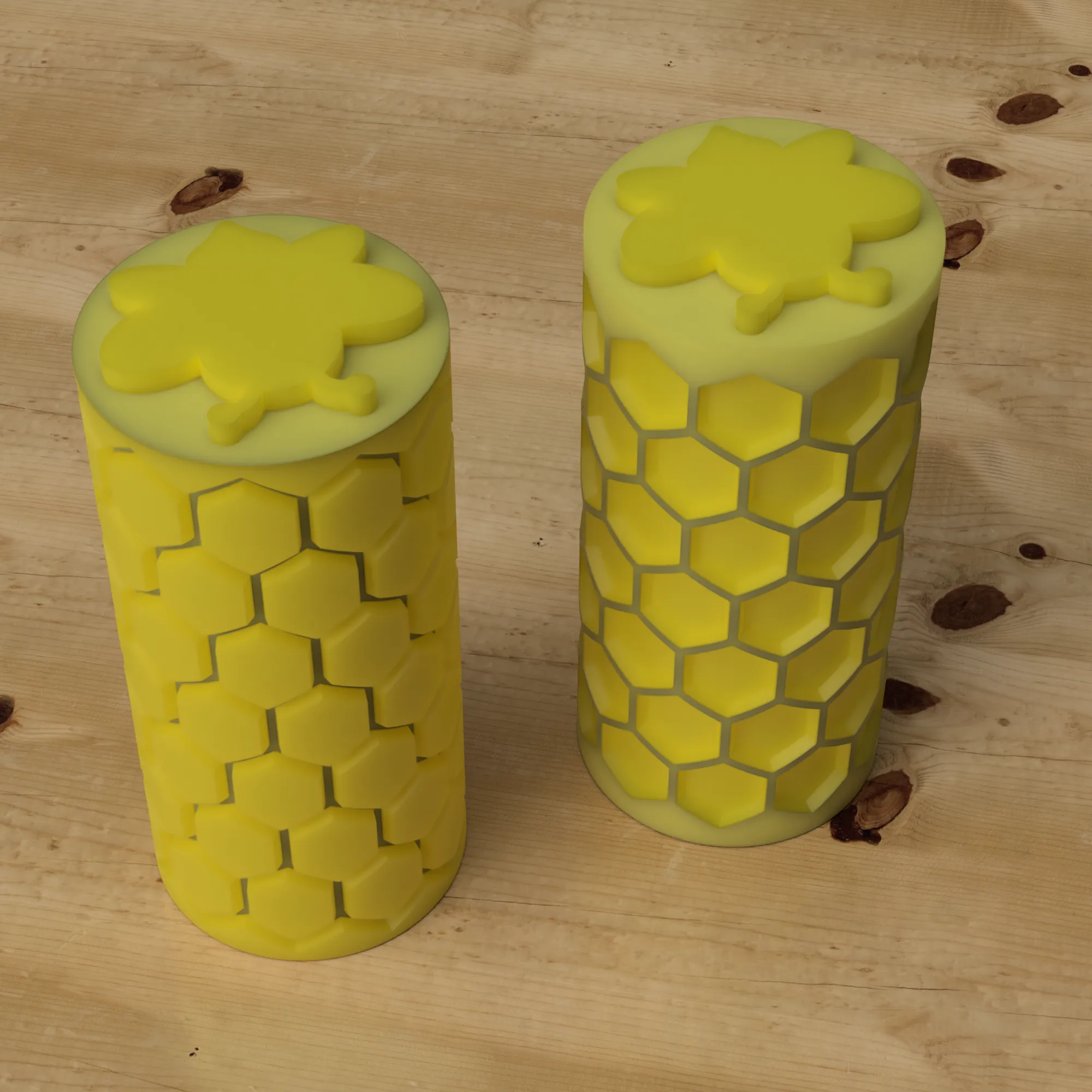 HONEYCOMB TEXTURE ROLLER AND STAMPS FOR SENSORY/EDUCATIONAL