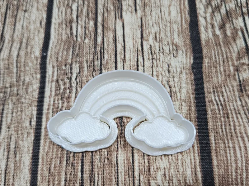 cookie cutter rainbow - cutter and stamp