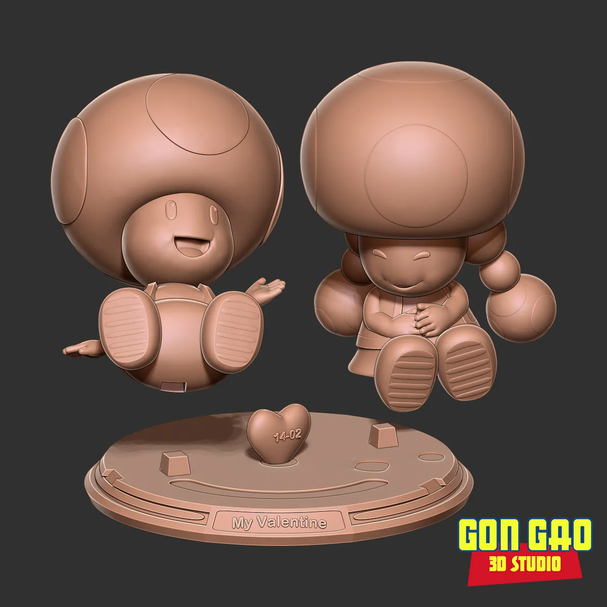 Toad and Toadette - Valentine Season