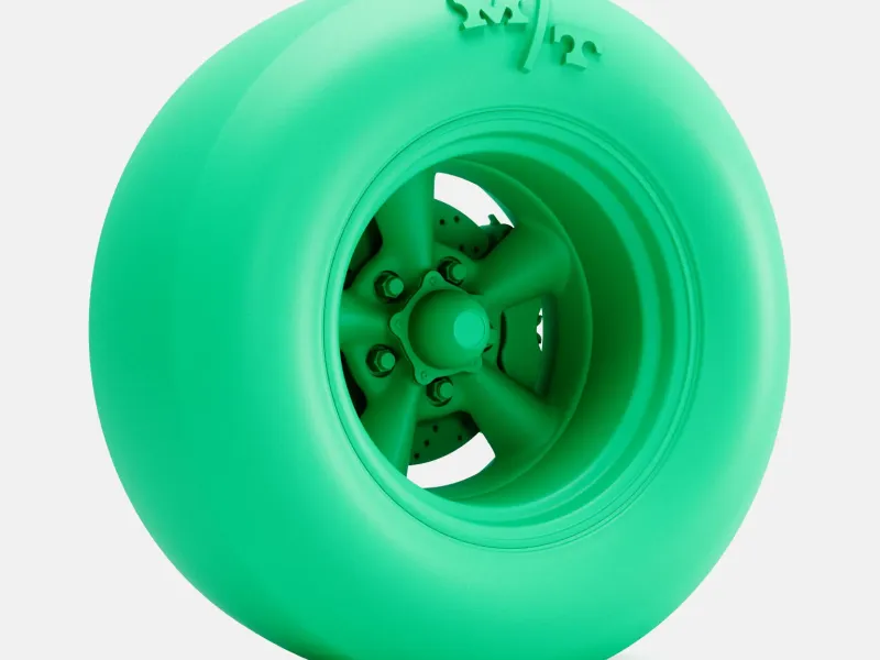 Escala 1/24, Roda Torq Thrust D 15x10, Slick de Arrasto M/T