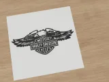 Harley-Davidson winged eagle shield emblem-1