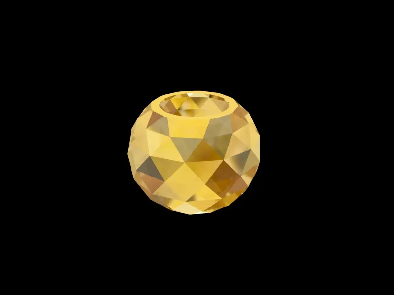 Round Faceted vase