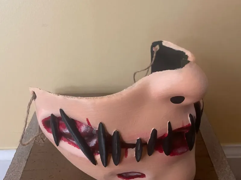 Stitched Lips Halloween Mask