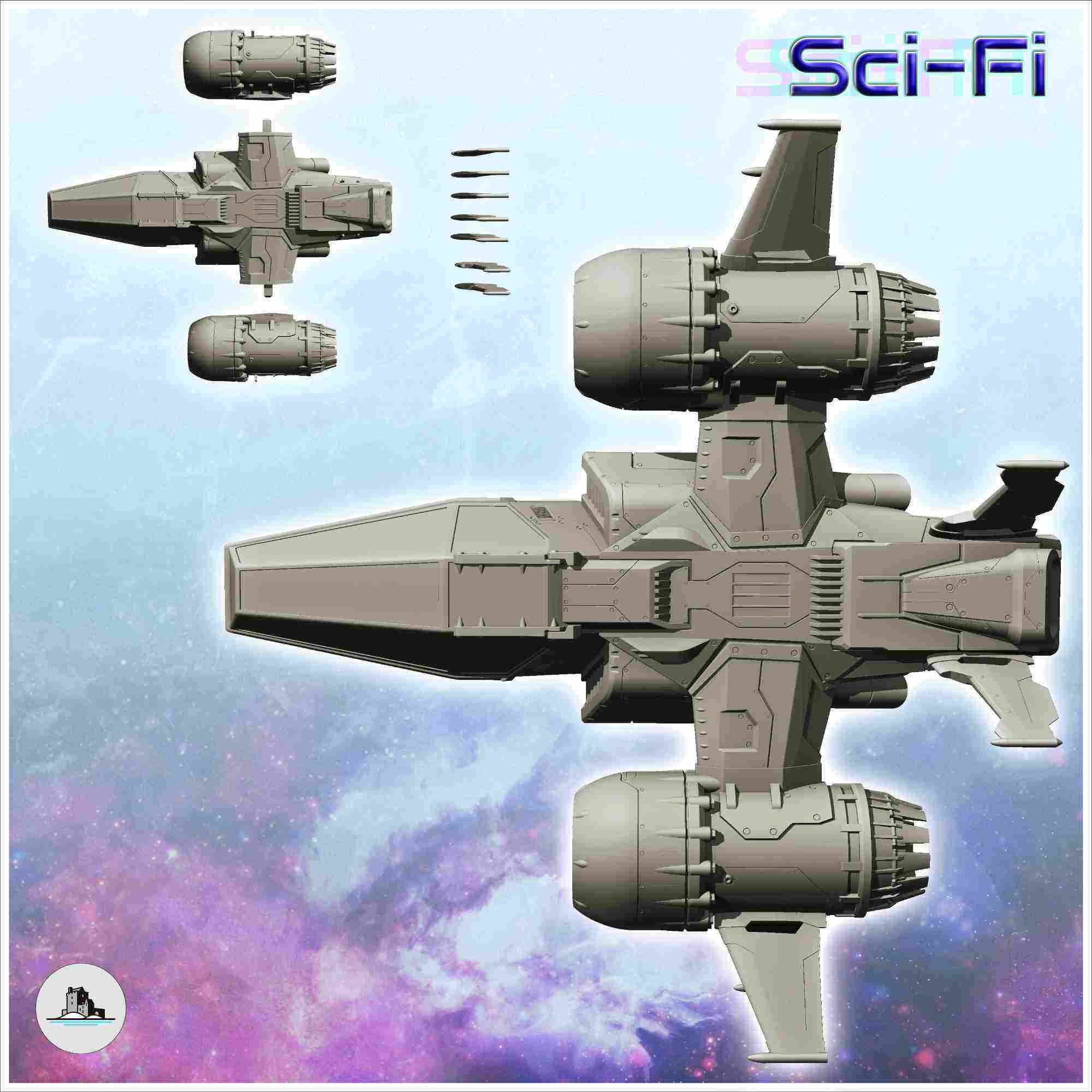 Mercurialis spaceship (40) - sci-fi science fiction future 4