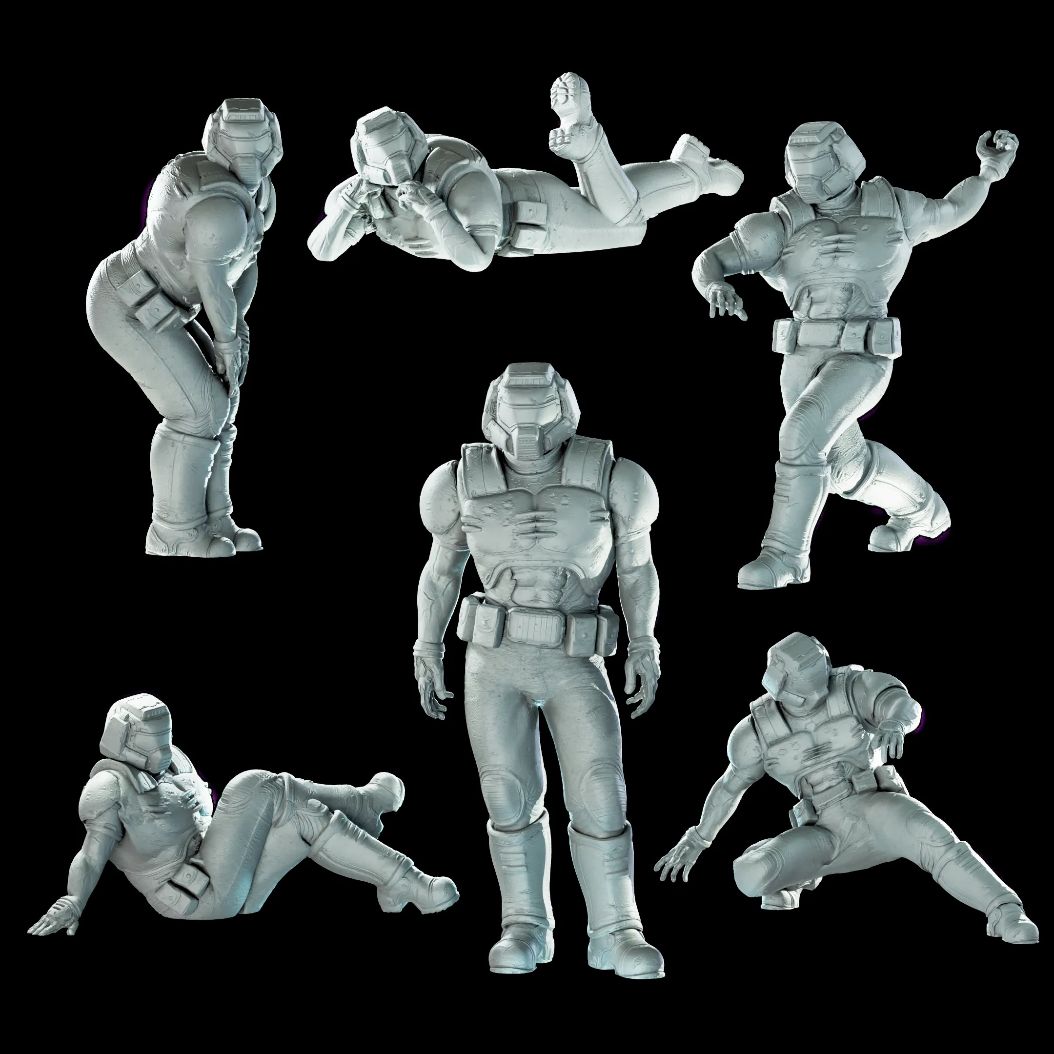 Original Doom Character x 6 epic poses Pack